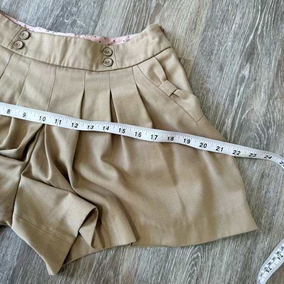 Korean Roem Brown High Rise Mini Pleated Shorts Size S Small - Picture 14 of 16